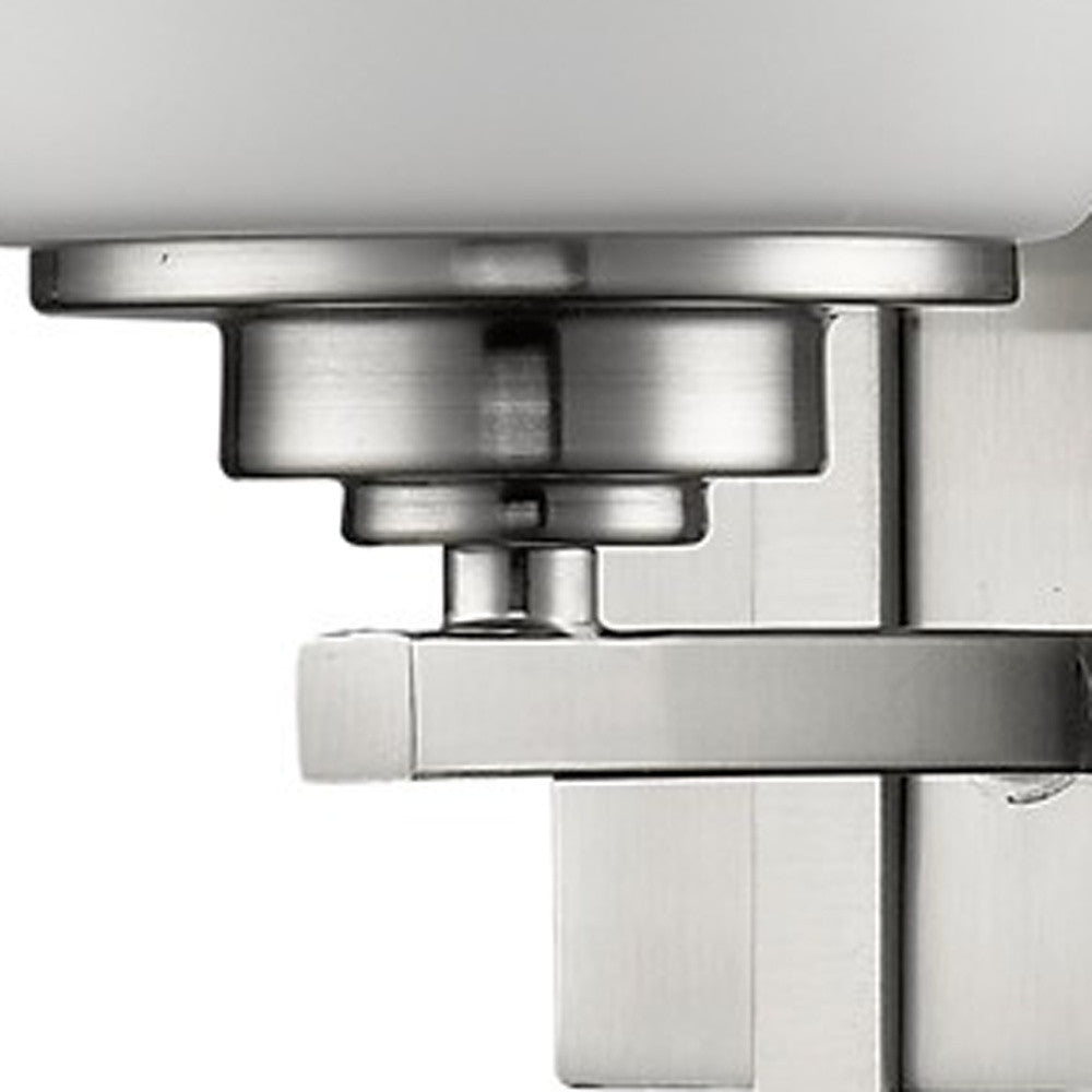 Geometric Silver Wall Sconce