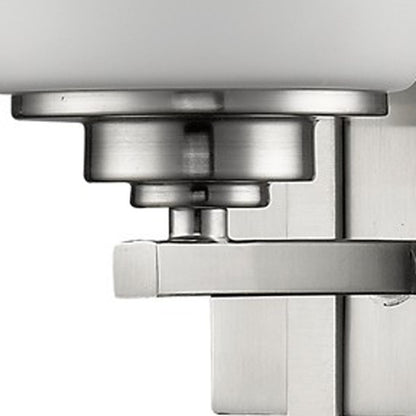 Geometric Silver Wall Sconce