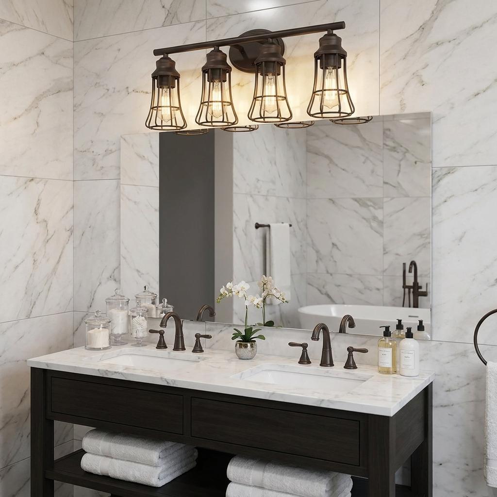 Piers 4-Light Oil-Rubbed Bronze Vanity