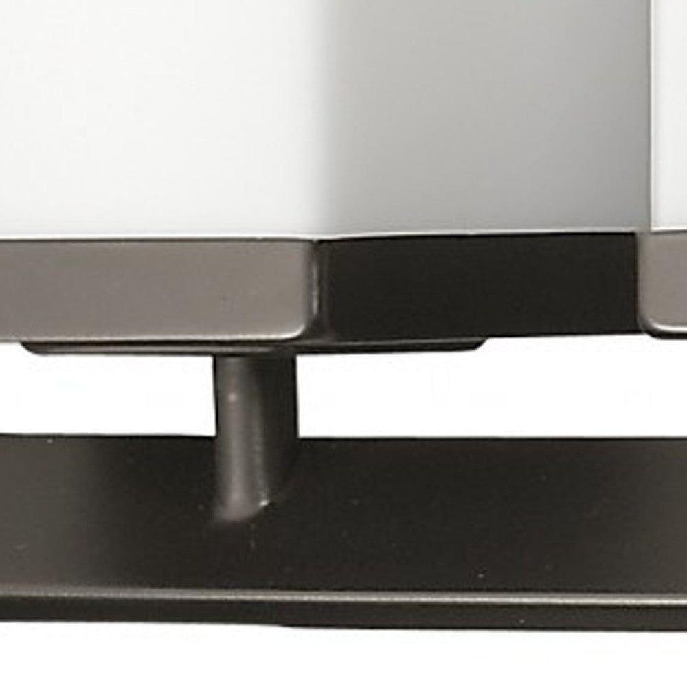 Burgundy 5-Light Oil-Rubbed Bronze Vanity Light w/ Etched Glass Shades