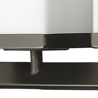 Burgundy 5-Light Oil-Rubbed Bronze Vanity Light w/ Etched Glass Shades