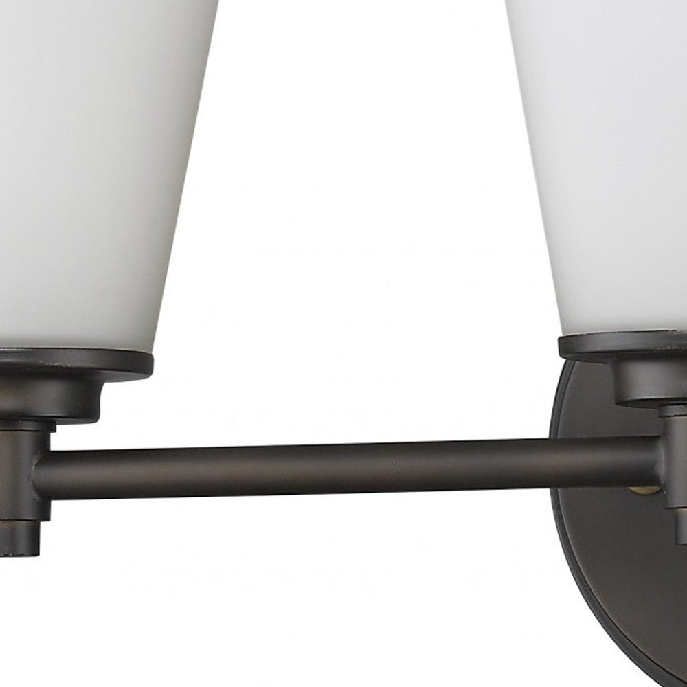 Three Light Bronze Wall Light