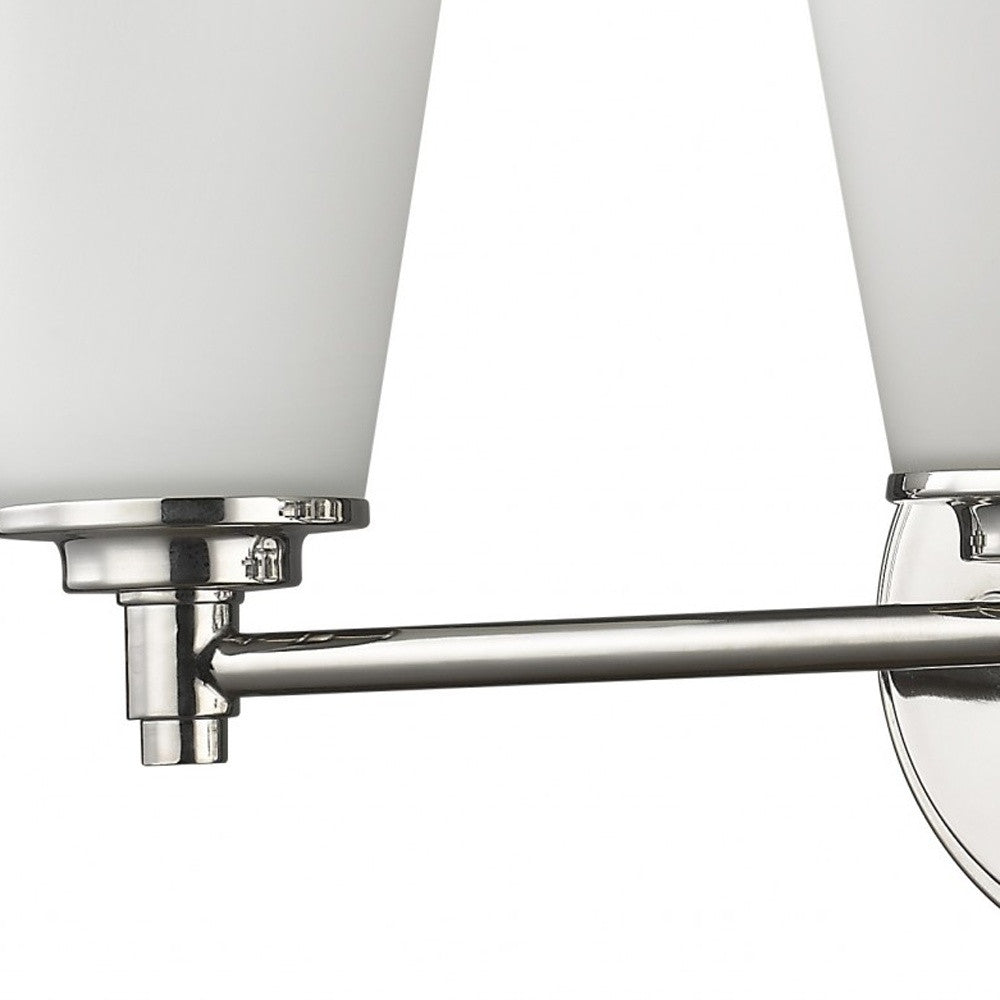 Three Light Silver Wall Light