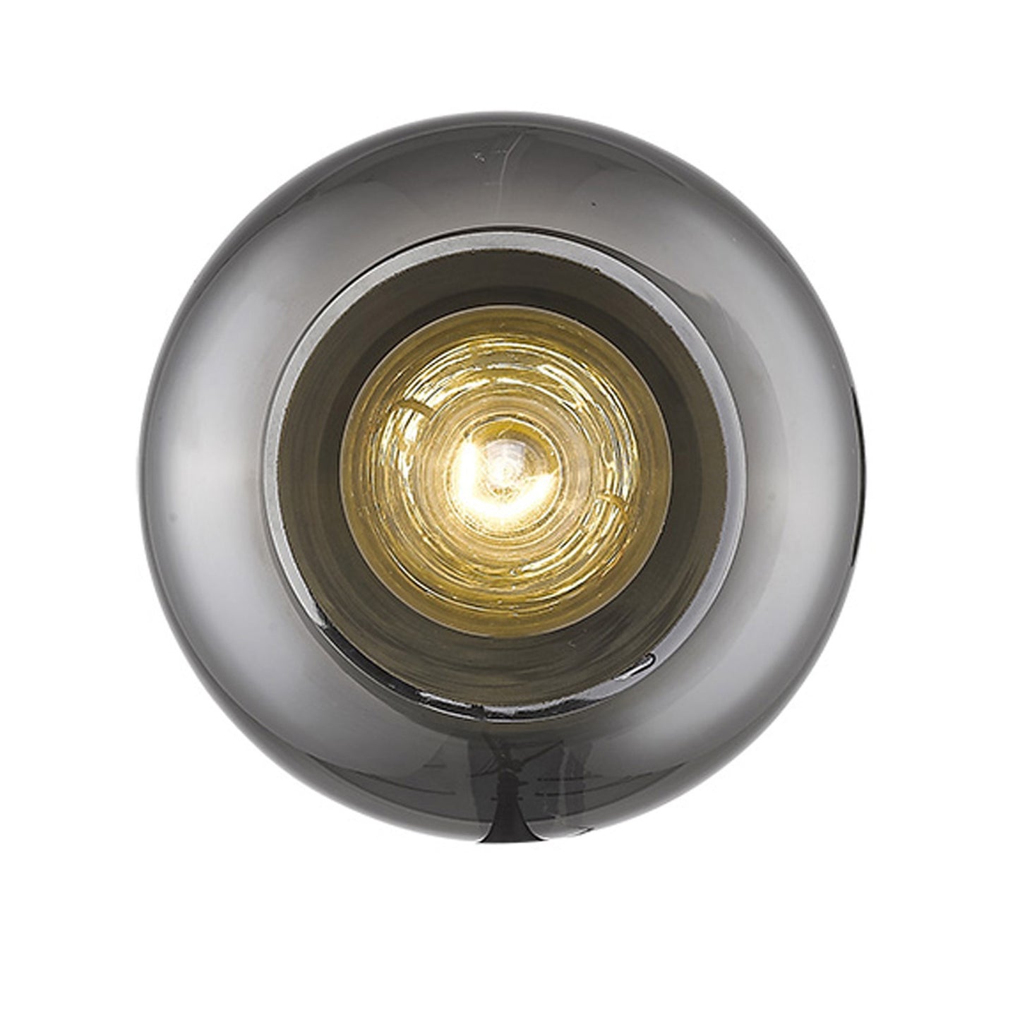 Gold & Smoked Glass Wall Light