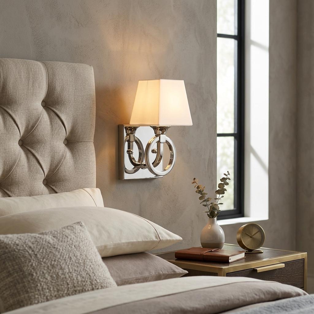 Silver Wall Light
