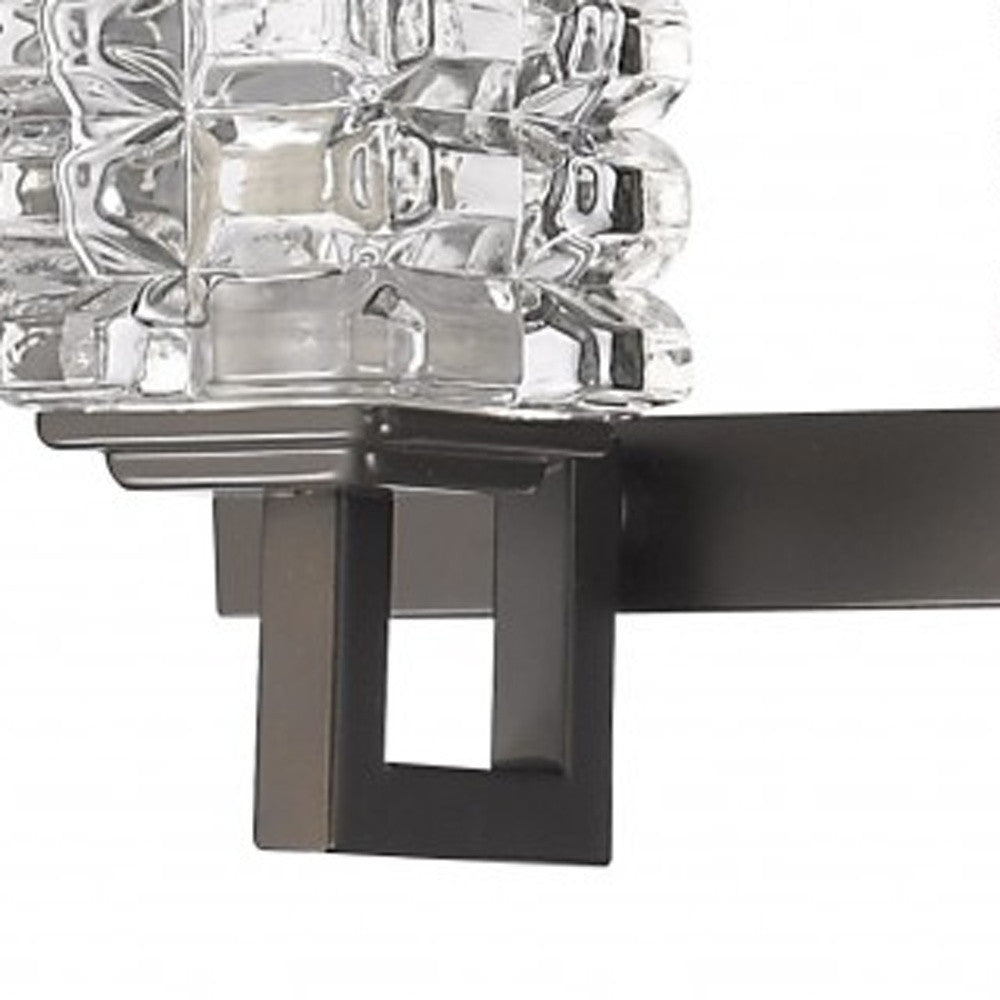 Coralie 5-Light Oil-Rubbed Bronze Sconce w/ Pressed Crystal Shades