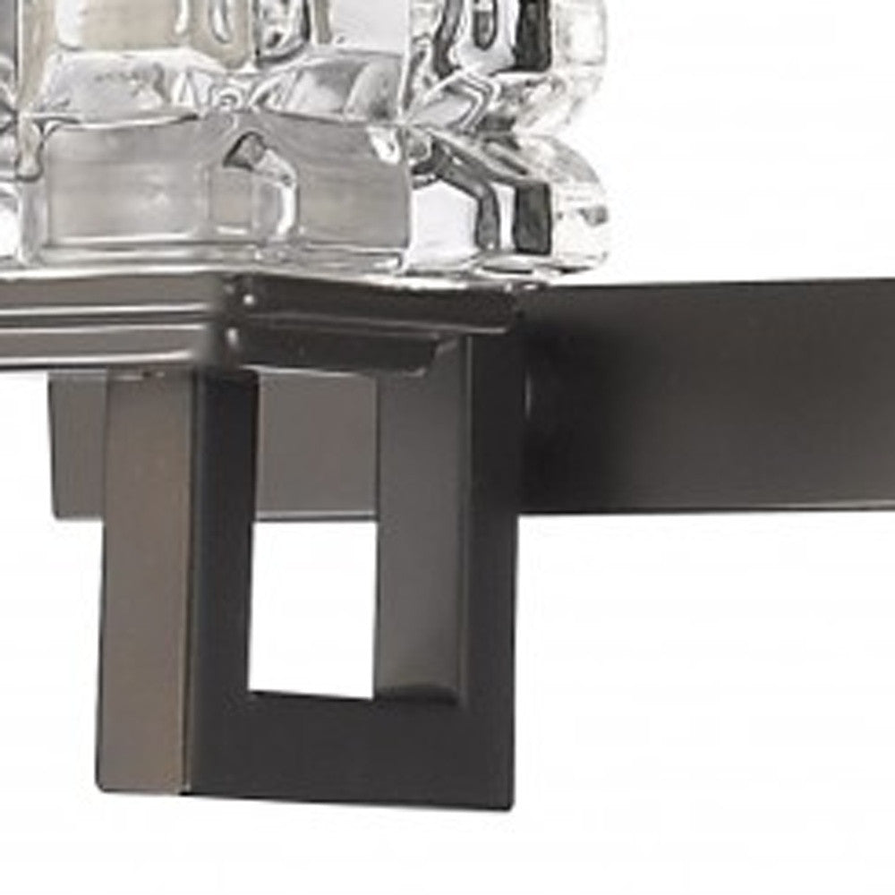 Coralie 5-Light Oil-Rubbed Bronze Sconce w/ Pressed Crystal Shades