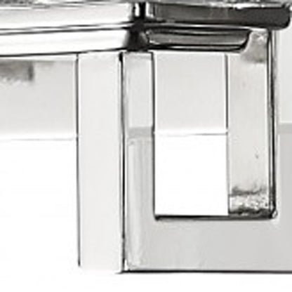 Coralie 5-Light Nickel Sconce w/ Pressed Crystal Shades