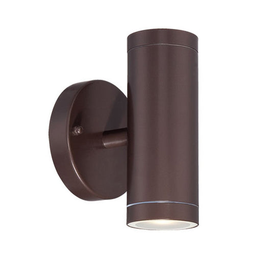 Bronze Two Light Can Shape Wall Sconce