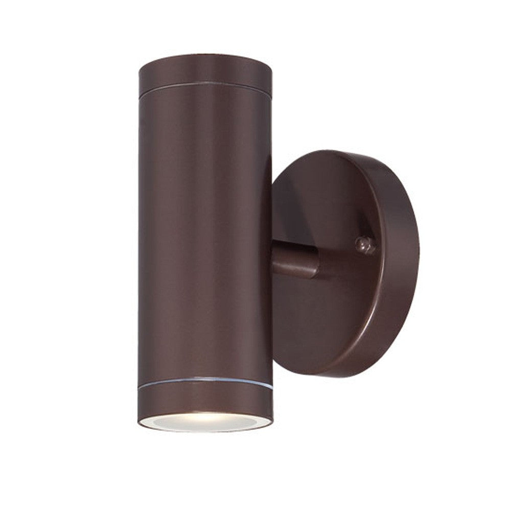 Bronze Two Light Can Shape Wall Sconce