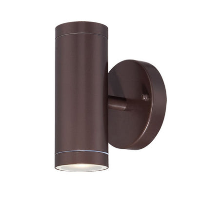 Bronze Two Light Can Shape Wall Sconce