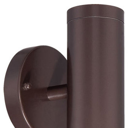 Bronze Two Light Can Shape Wall Sconce