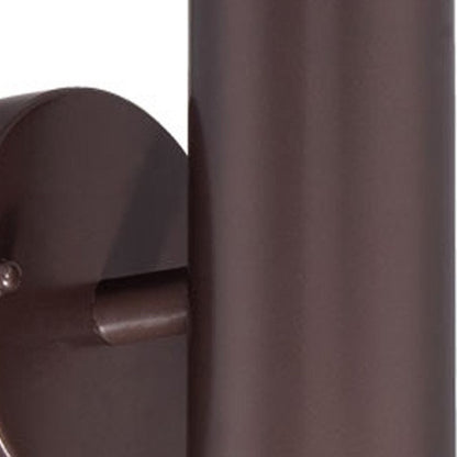 Bronze Two Light Can Shape Wall Sconce