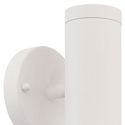 White Two Light Can Shape Wall Sconce