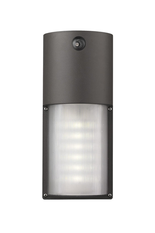 120-277V Bronze Integrated Wall Pack w/ Photocell