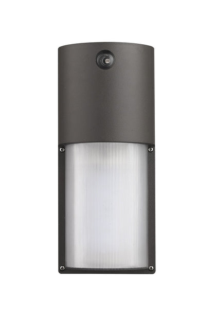 120-277V Bronze Integrated Wall Pack w/ Photocell