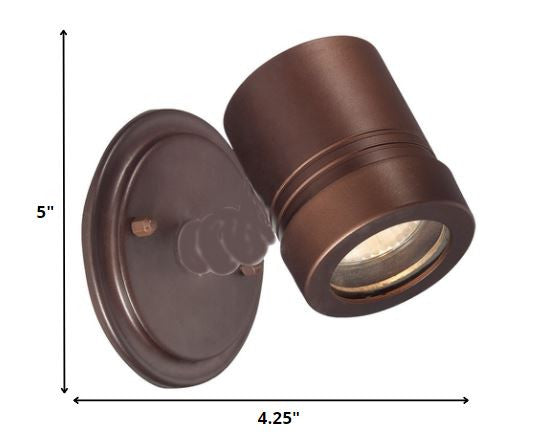 Antique Bronze Wall Spotlight