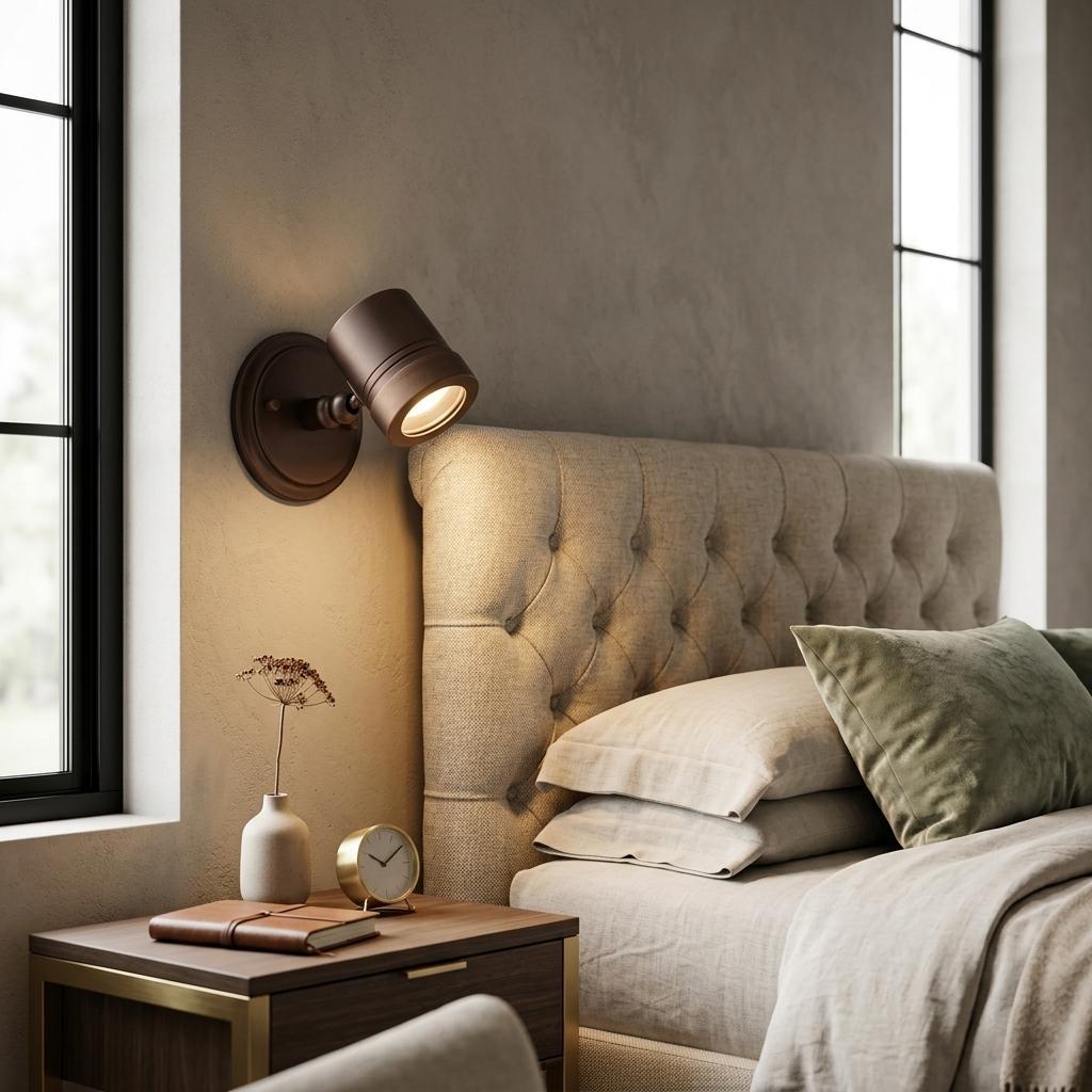 Antique Bronze Wall Spotlight