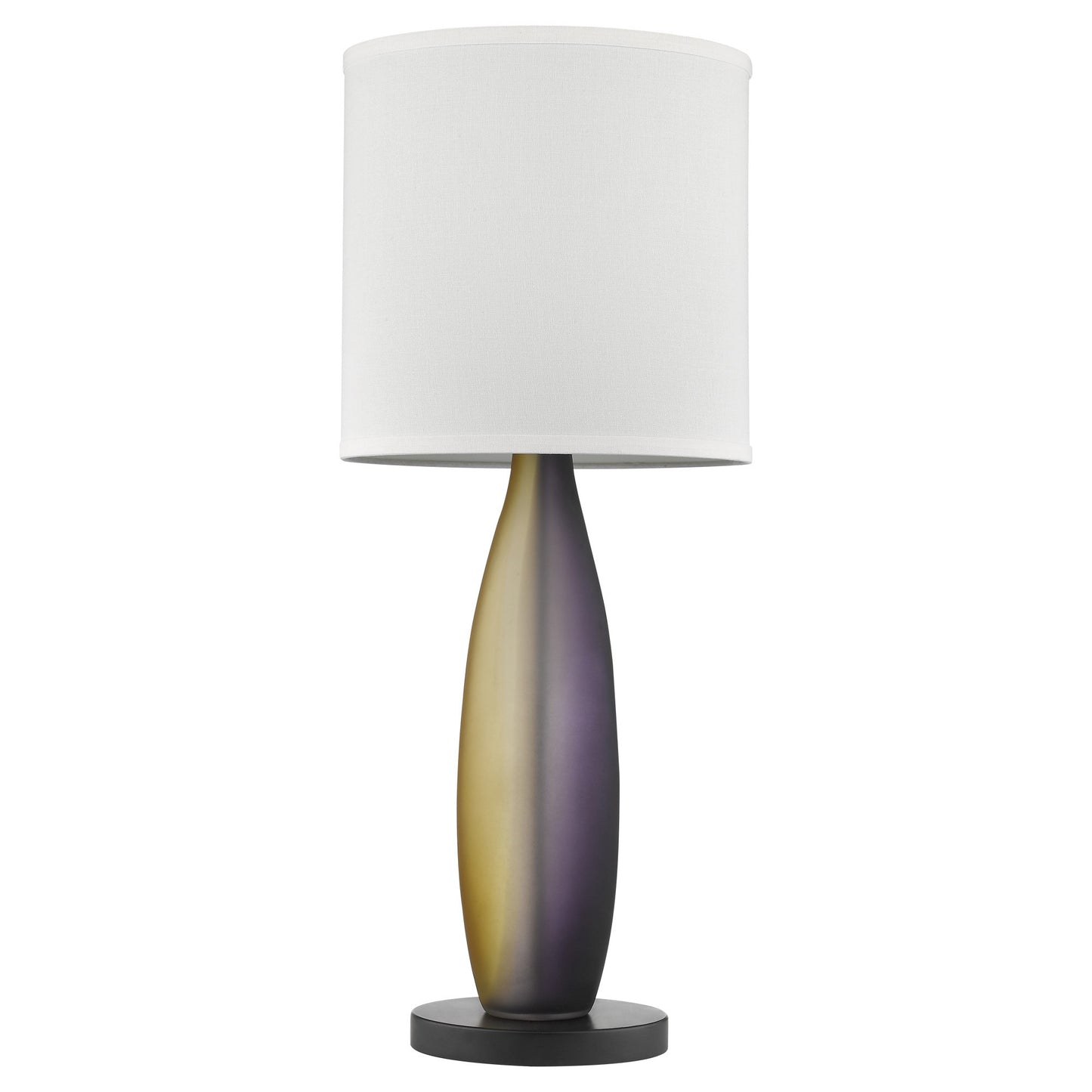 Ebony Lacquer Solid Wood Standard Table Lamp w/ Shade