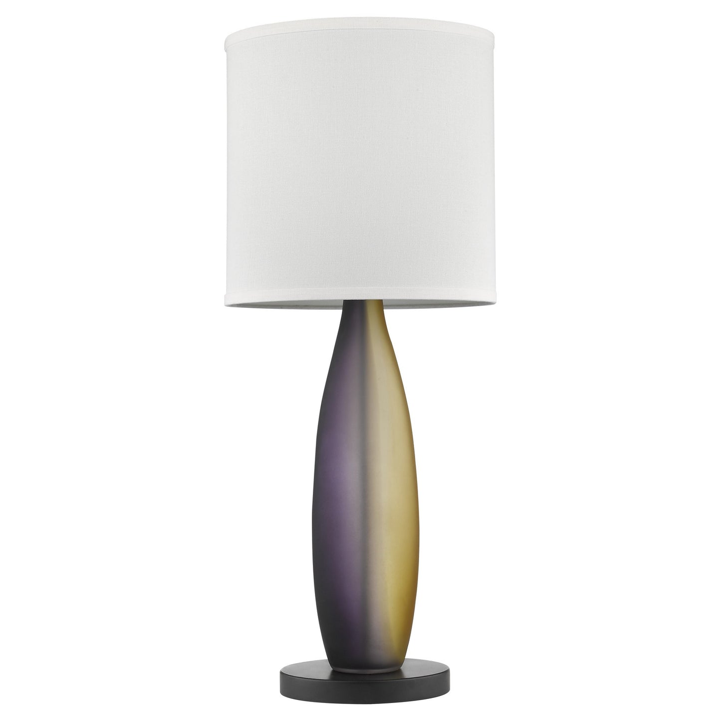 Ebony Lacquer Solid Wood Standard Table Lamp w/ Shade