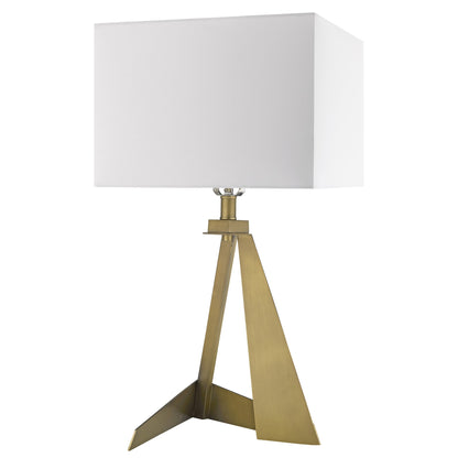 Brass Table Lamp w/ Shade
