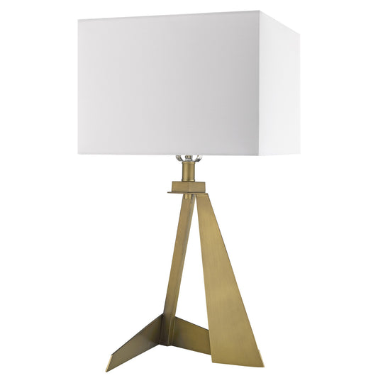 Brass Table Lamp w/ Shade