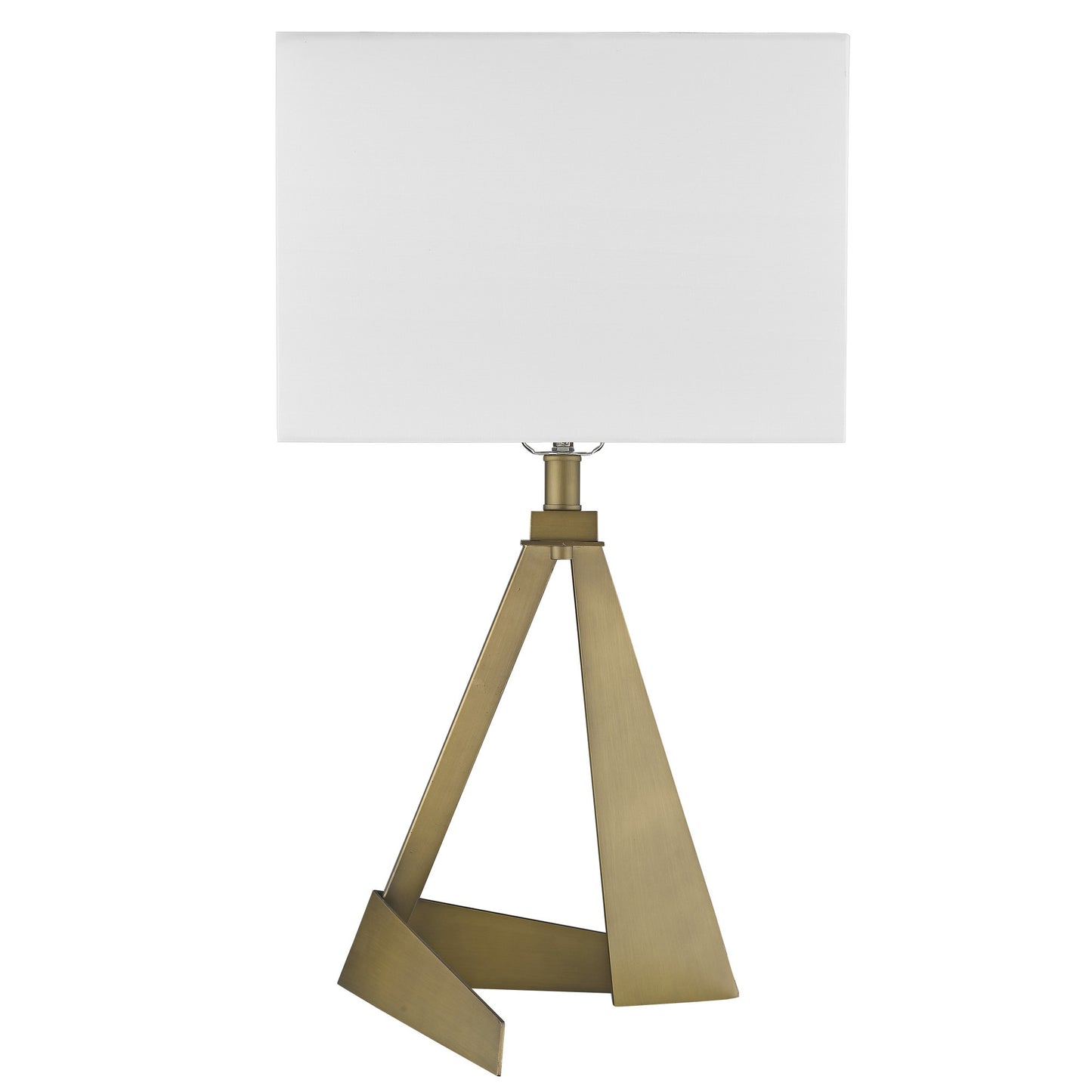 Brass Table Lamp w/ Shade