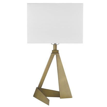 Brass Table Lamp w/ Shade