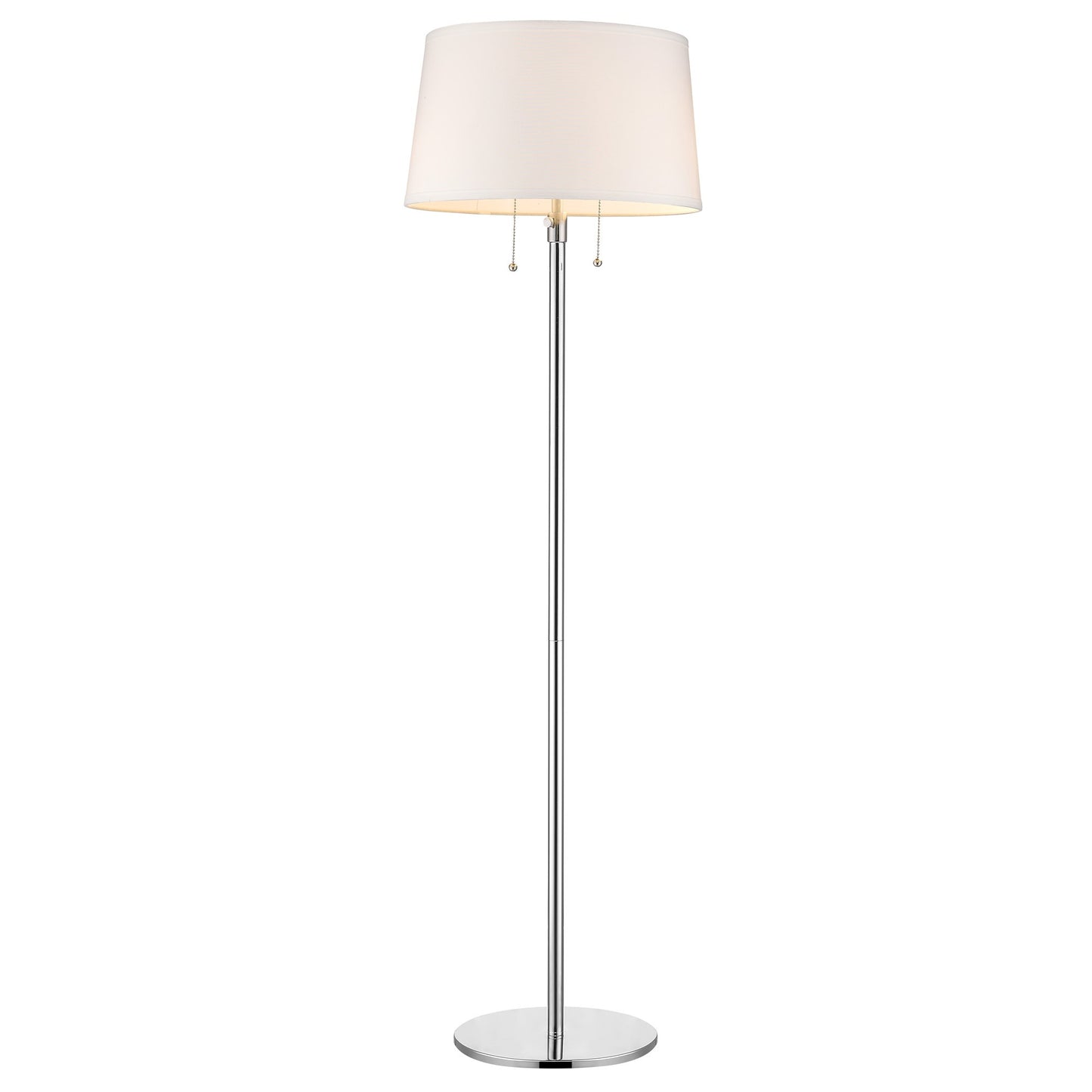 Chrome Floor Lamp w/ Shade