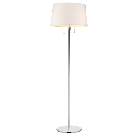 Chrome Floor Lamp w/ Shade