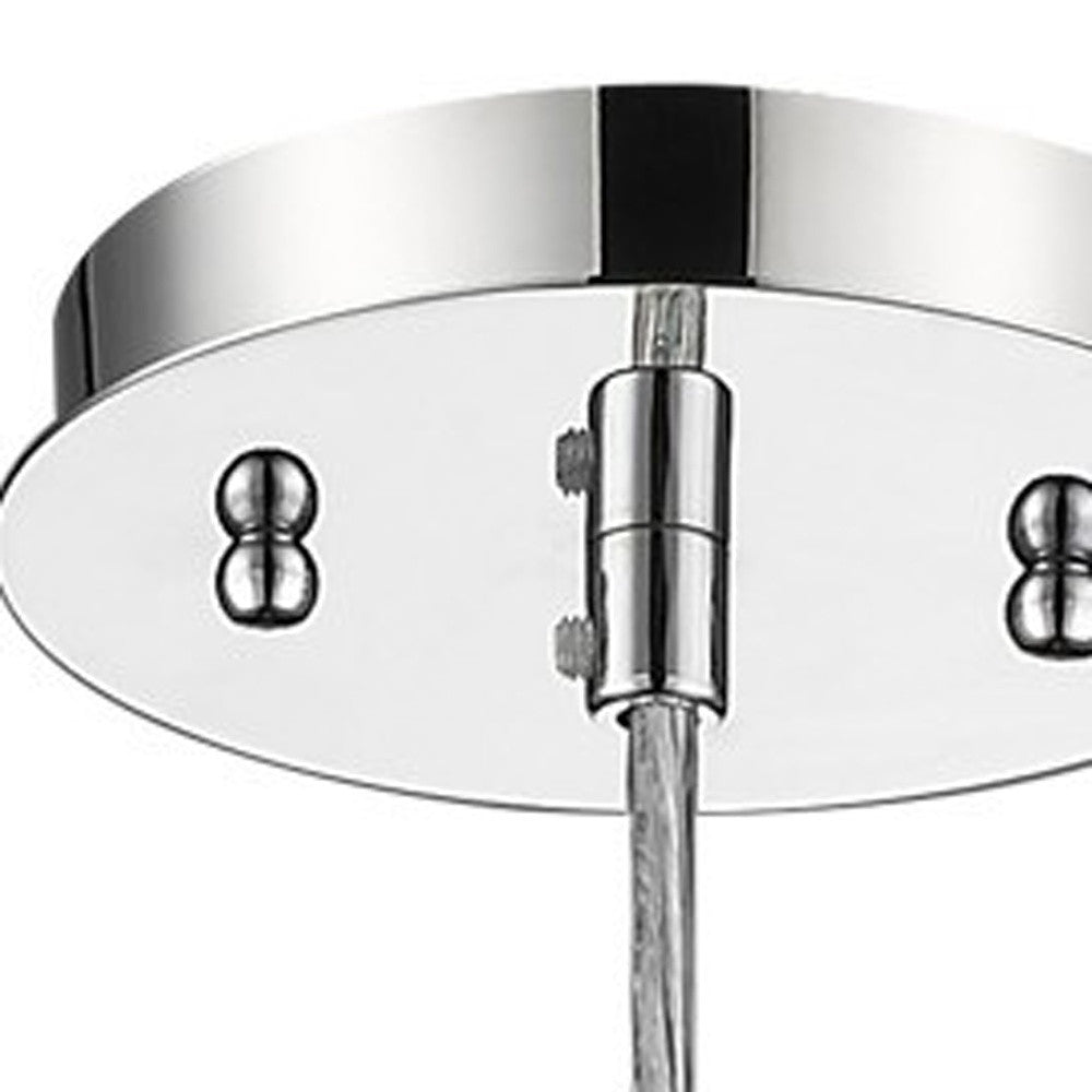 Solo 1-Light Chrome Pendant w/ Multi-Faceted Crystal Shade
