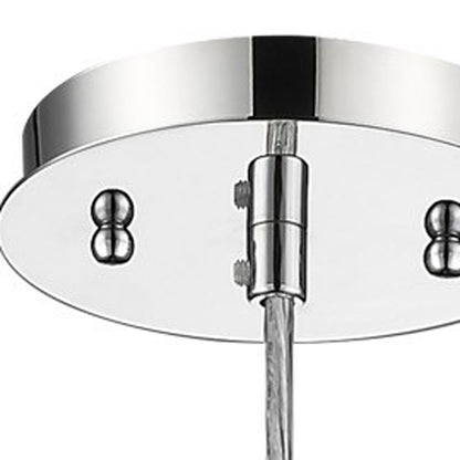 Solo 1-Light Chrome Pendant w/ Multi-Faceted Crystal Shade