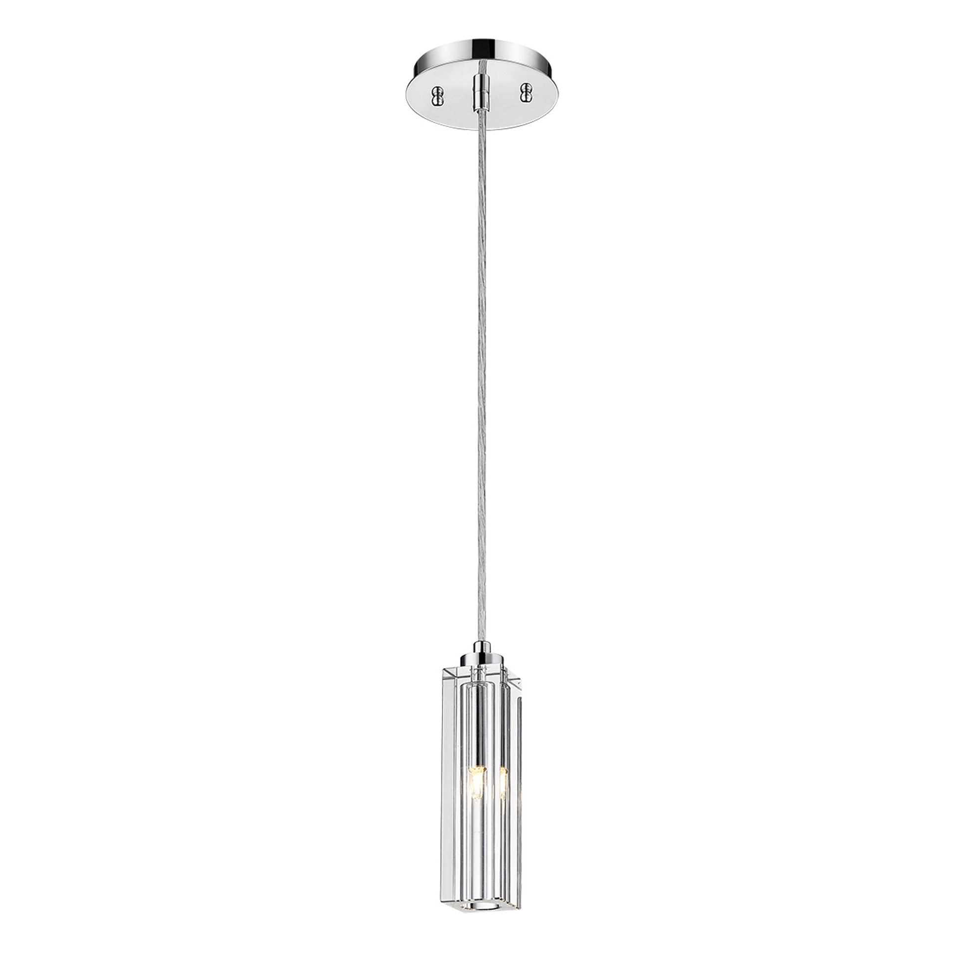 Solo 1-Light Chrome Pendant