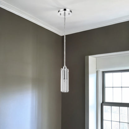 Solo 1-Light Chrome Pendant