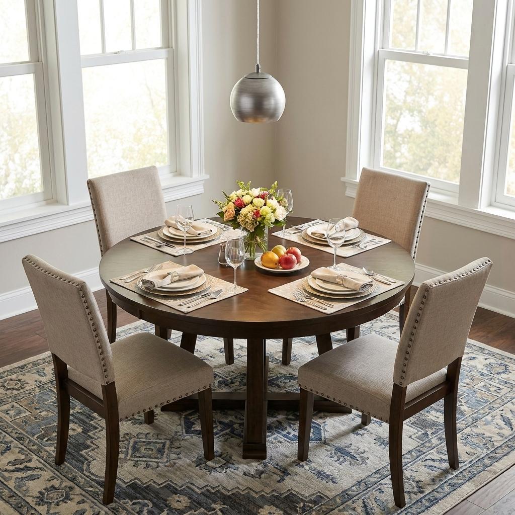 Light Gray & Gold Hanging Dome Light