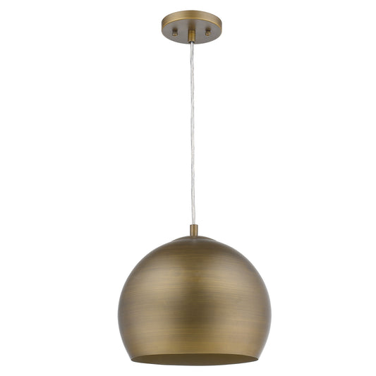 Latitude 1-Light H& Painted Antique Gold Pendant