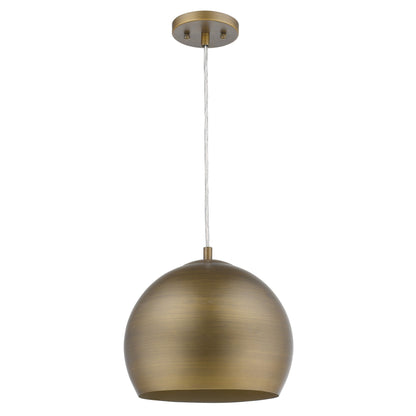 Latitude 1-Light H& Painted Antique Gold Pendant