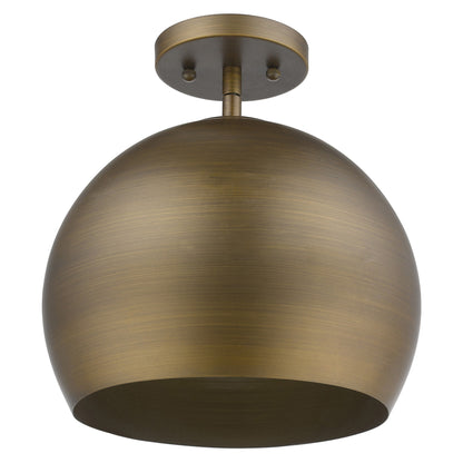 Latitude 1-Light H& Painted Antique Gold Pendant