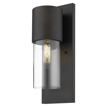 Contemporary Antique Bronze & Glass Wall Light