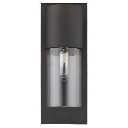 Contemporary Antique Bronze & Glass Wall Light