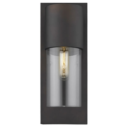 Contemporary Antique Bronze & Glass Wall Light