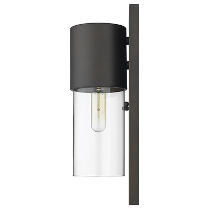Contemporary Antique Bronze & Glass Wall Light