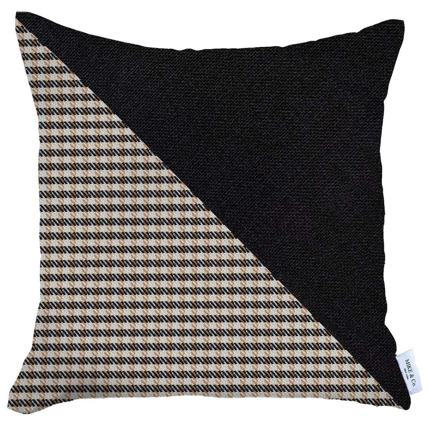 Brown Houndstooth Modern Pillow