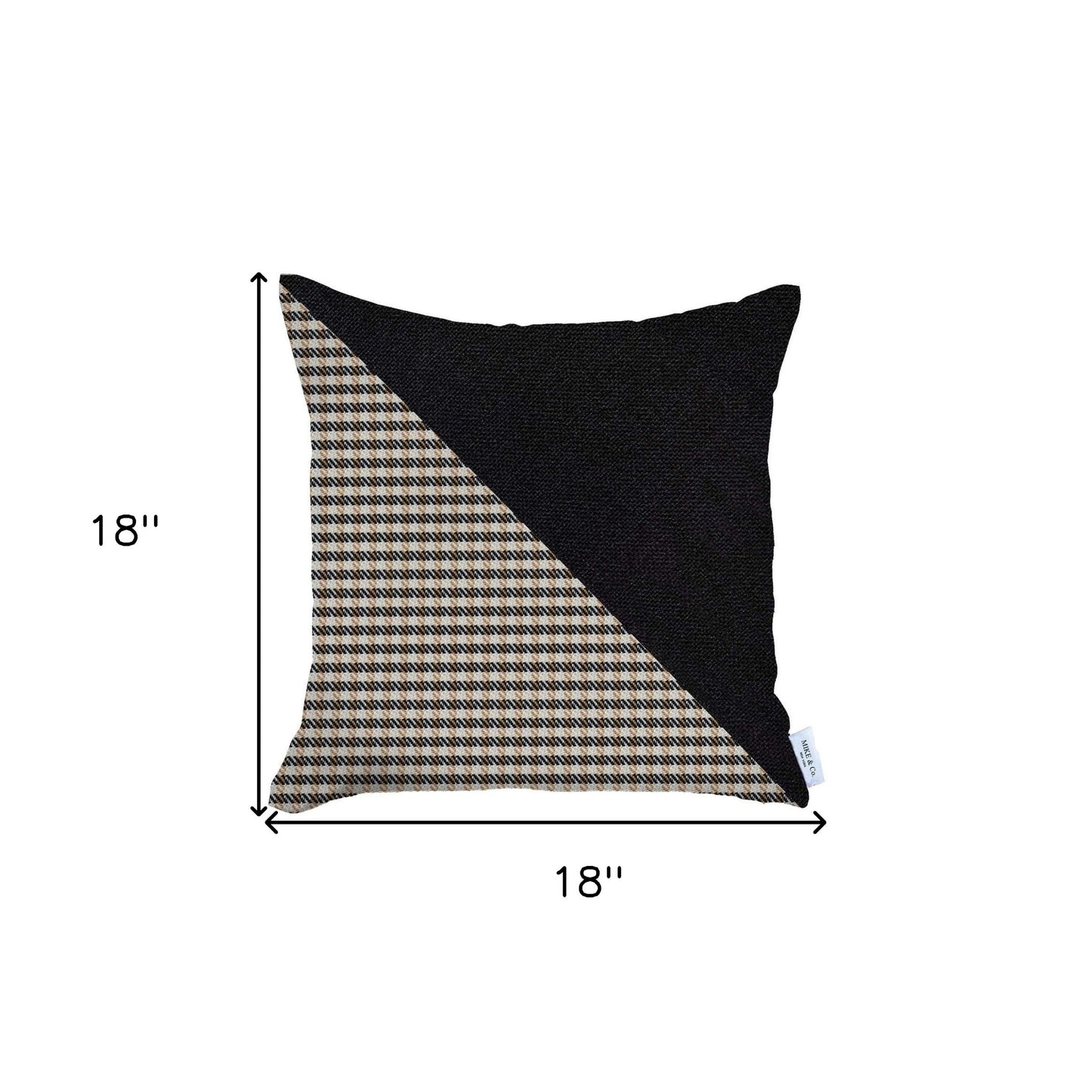 Brown Houndstooth Modern Pillow