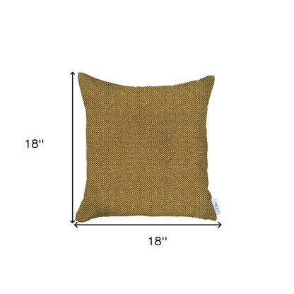 Yellow Modern Textured Pillow