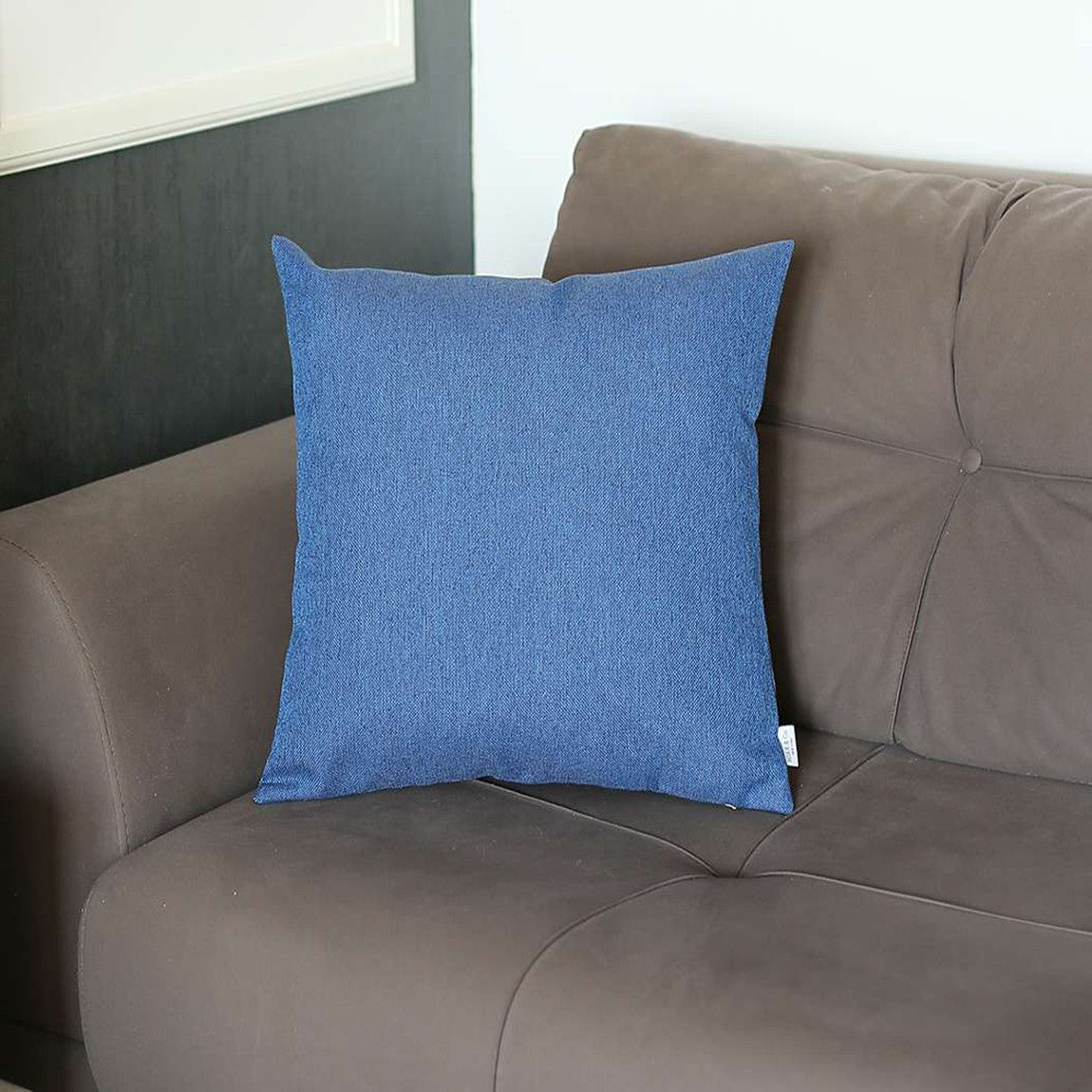 Blue Modern Textured Pillow