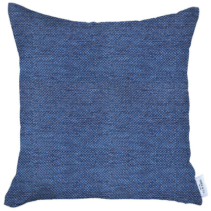 Blue Modern Textured Pillow