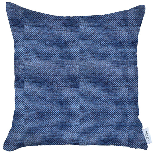 Blue Modern Textured Pillow