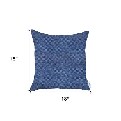 Blue Modern Textured Pillow