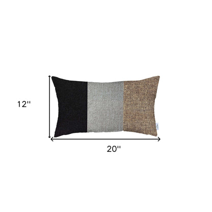 Brown Tripartite Lumbar Pillow